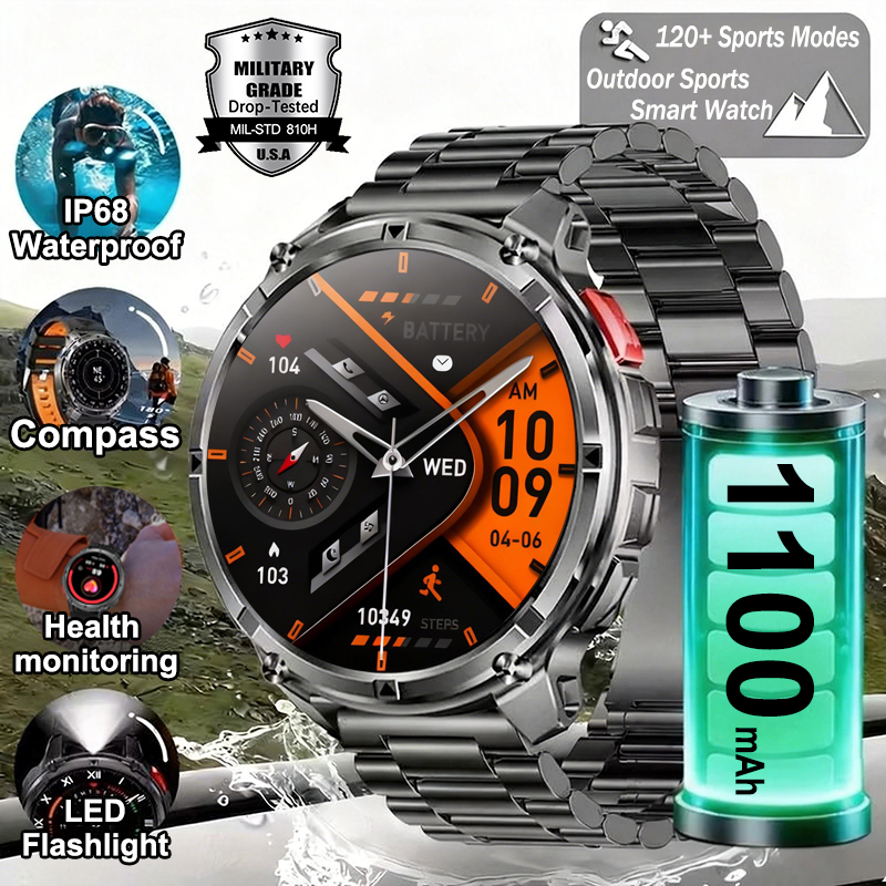Smartwatch Watches For Men With Gps - 2026 New Military Stratos 4 Ultra