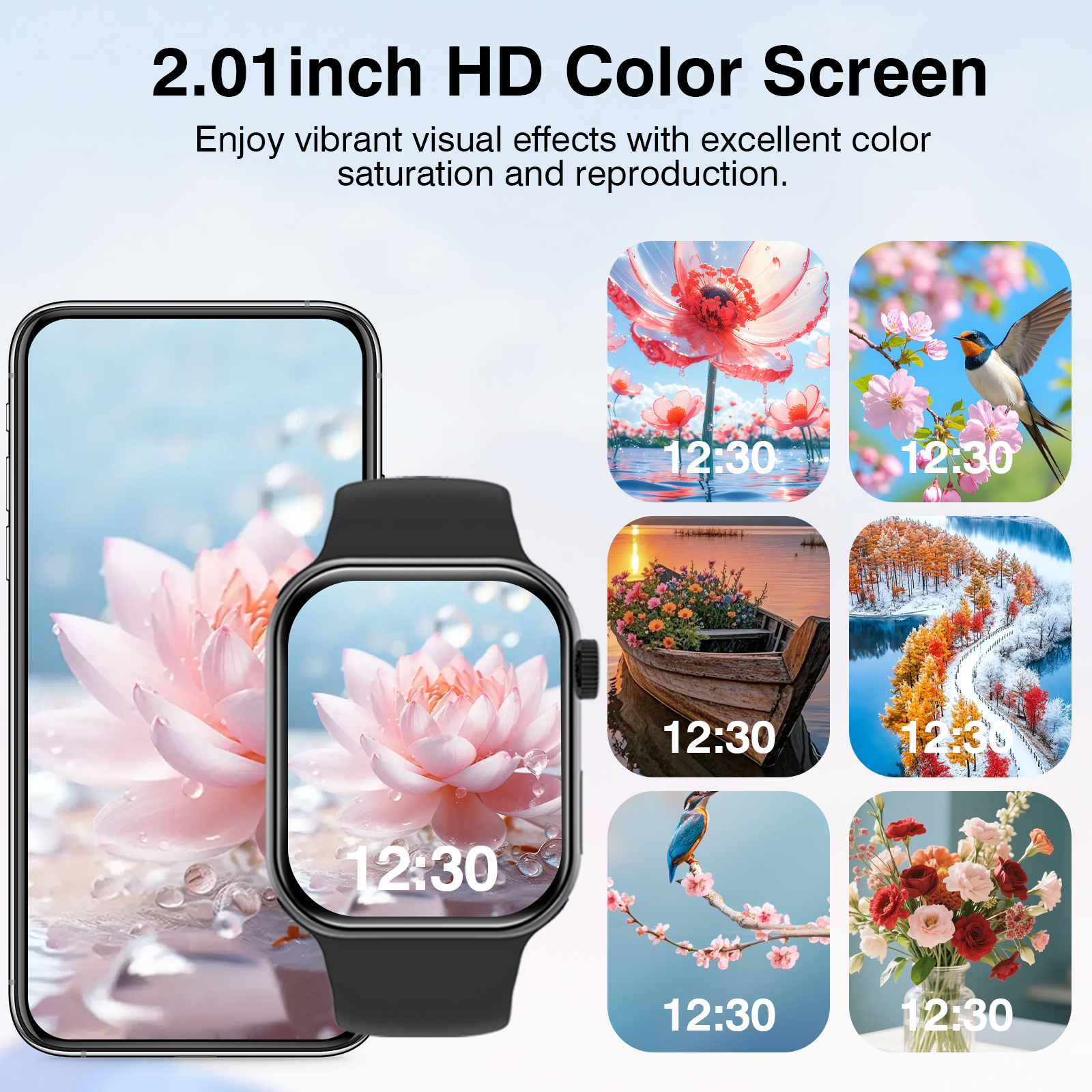 Smartwatch Watches Wallpaper - 2026 New Smartwatch,2.01-inch Full Touch HD