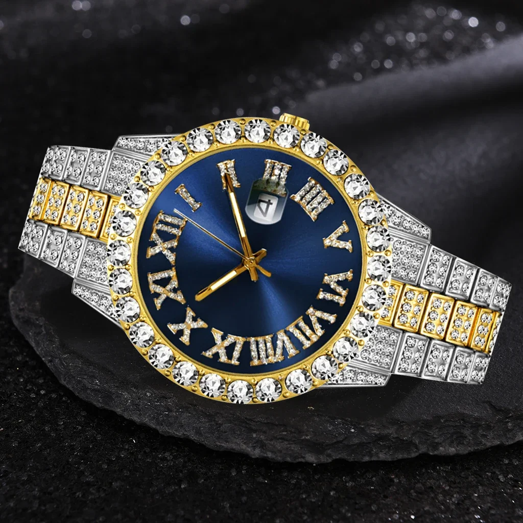 Smartwatch Watches For Men Brands - Iced Out Watch Men Luxury Brand