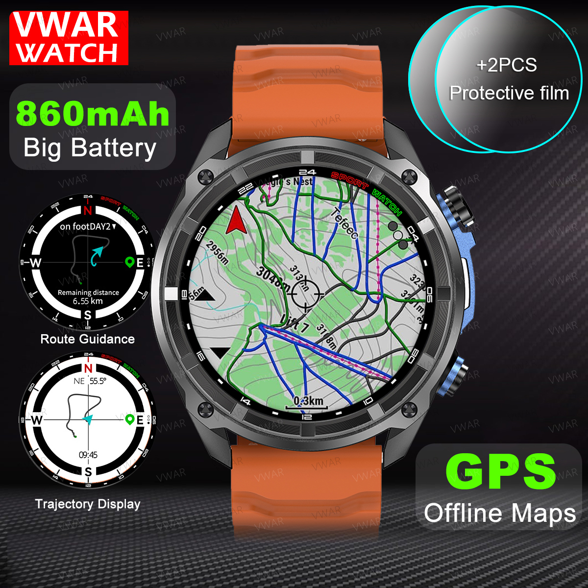 Watch Vs Amazfit - 2025 NEW GPS Smart Watch with