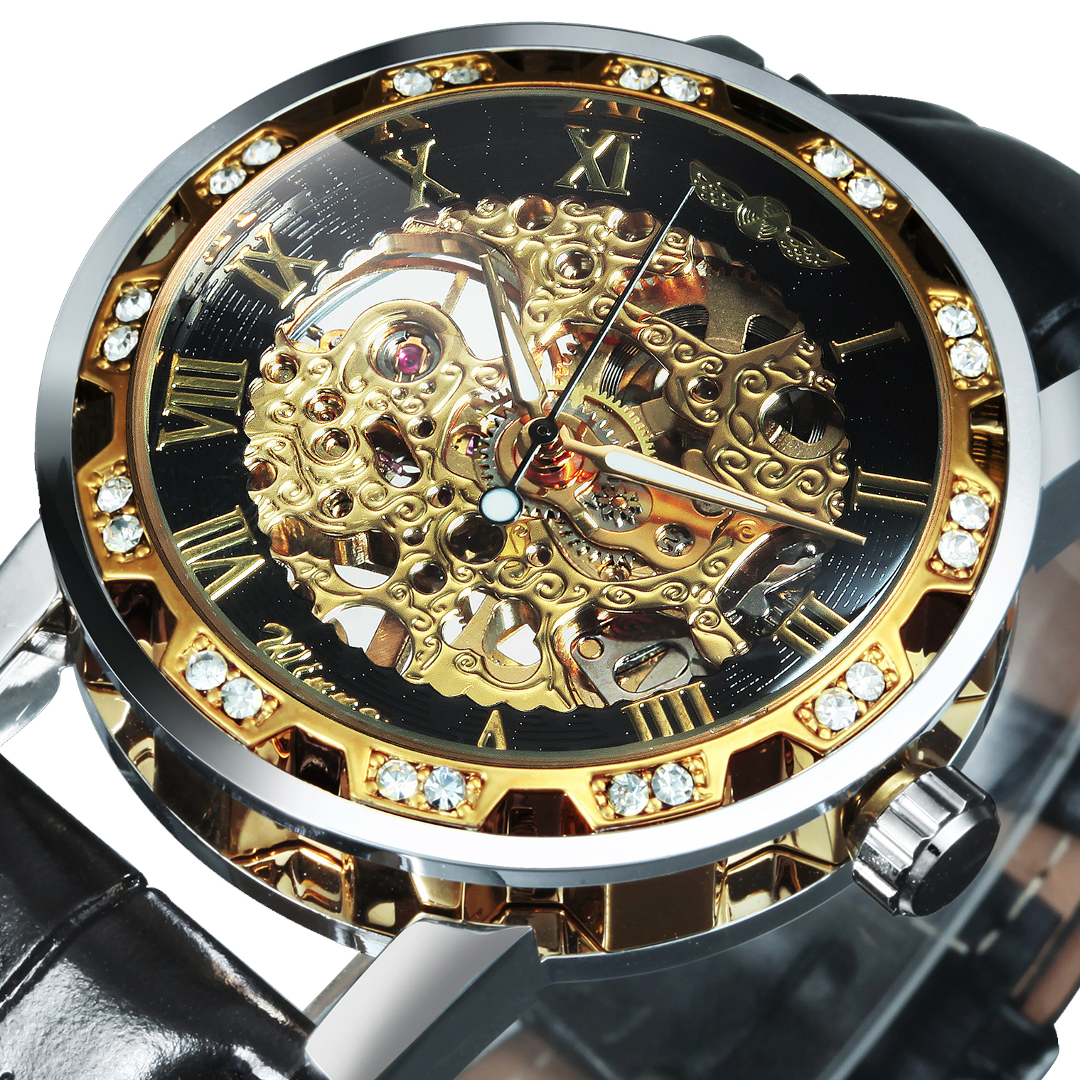 Skeleton Mechanical Watch - WINNER Classic Elegant Mechanical Watch for