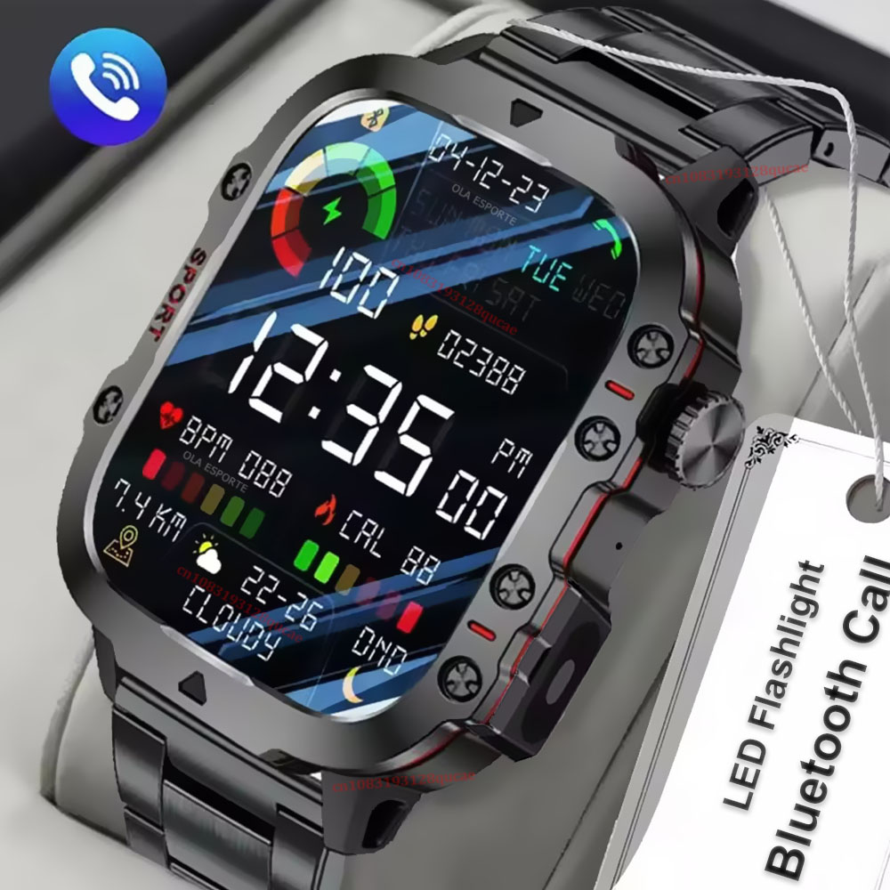 Smartwatch Watches For Men With Gps - 2026 New Military Smart Watch Men