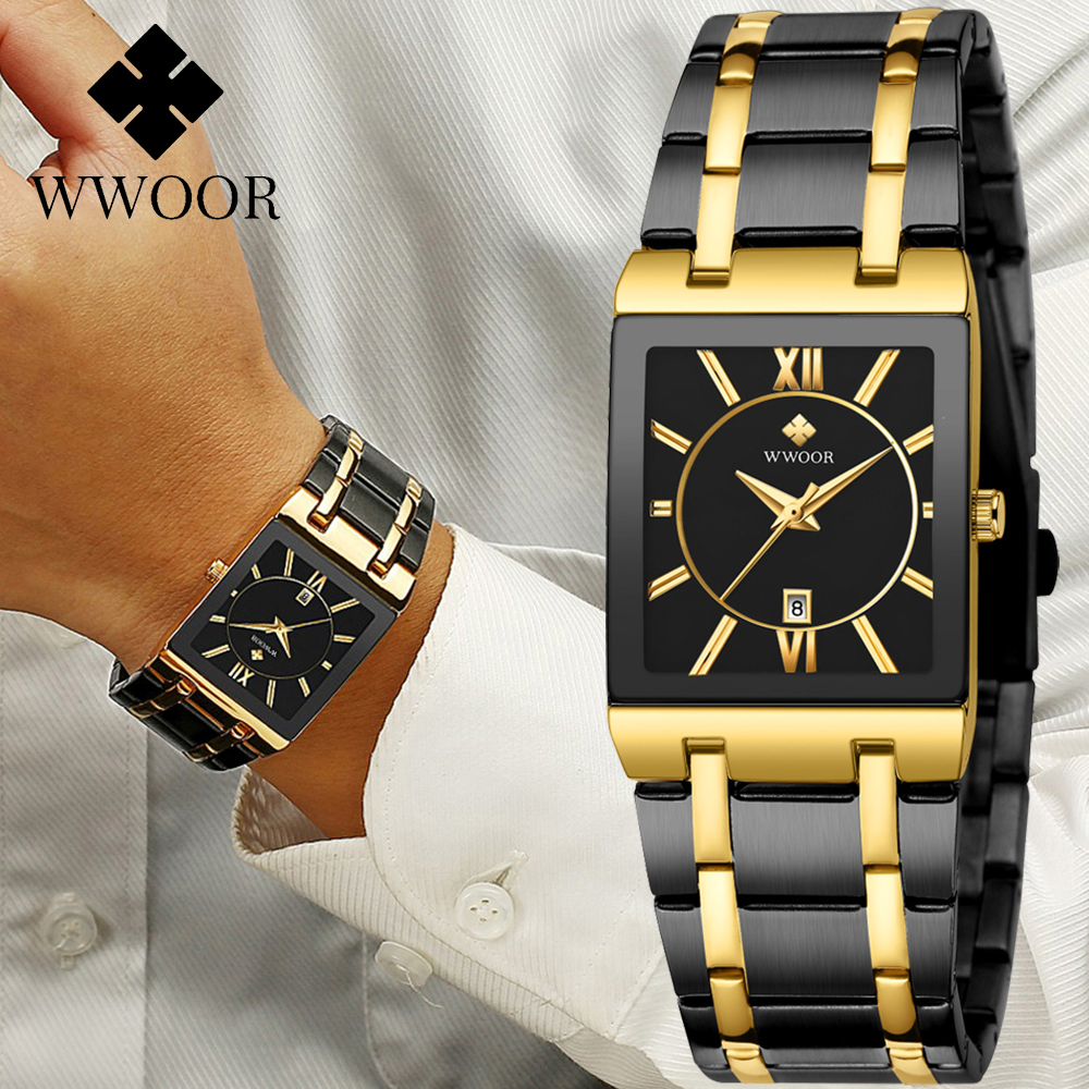 Smartwatch Watches For Men Brands - WWOOR Brand Luxury Gold Bracelet Men's