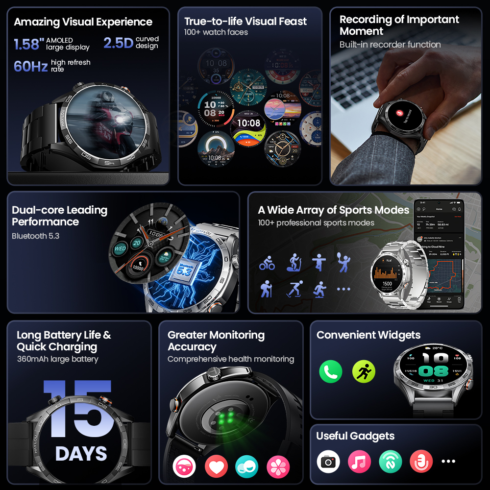 HAYLOU Solar 5 Voice Calling S - Watch Esim avis et prix