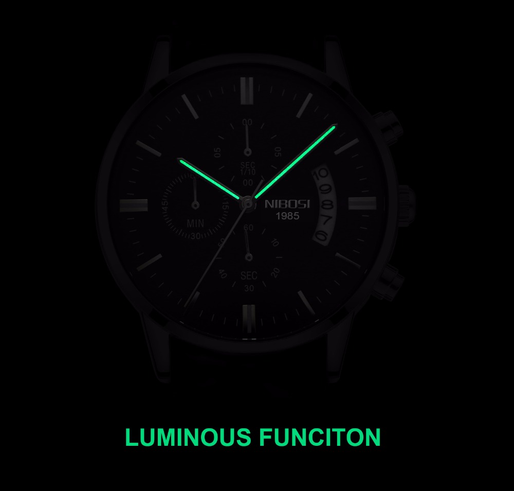 NIBOSI Stainless Steel Black Q - Smartwatch Watches For Men Brands avis et prix