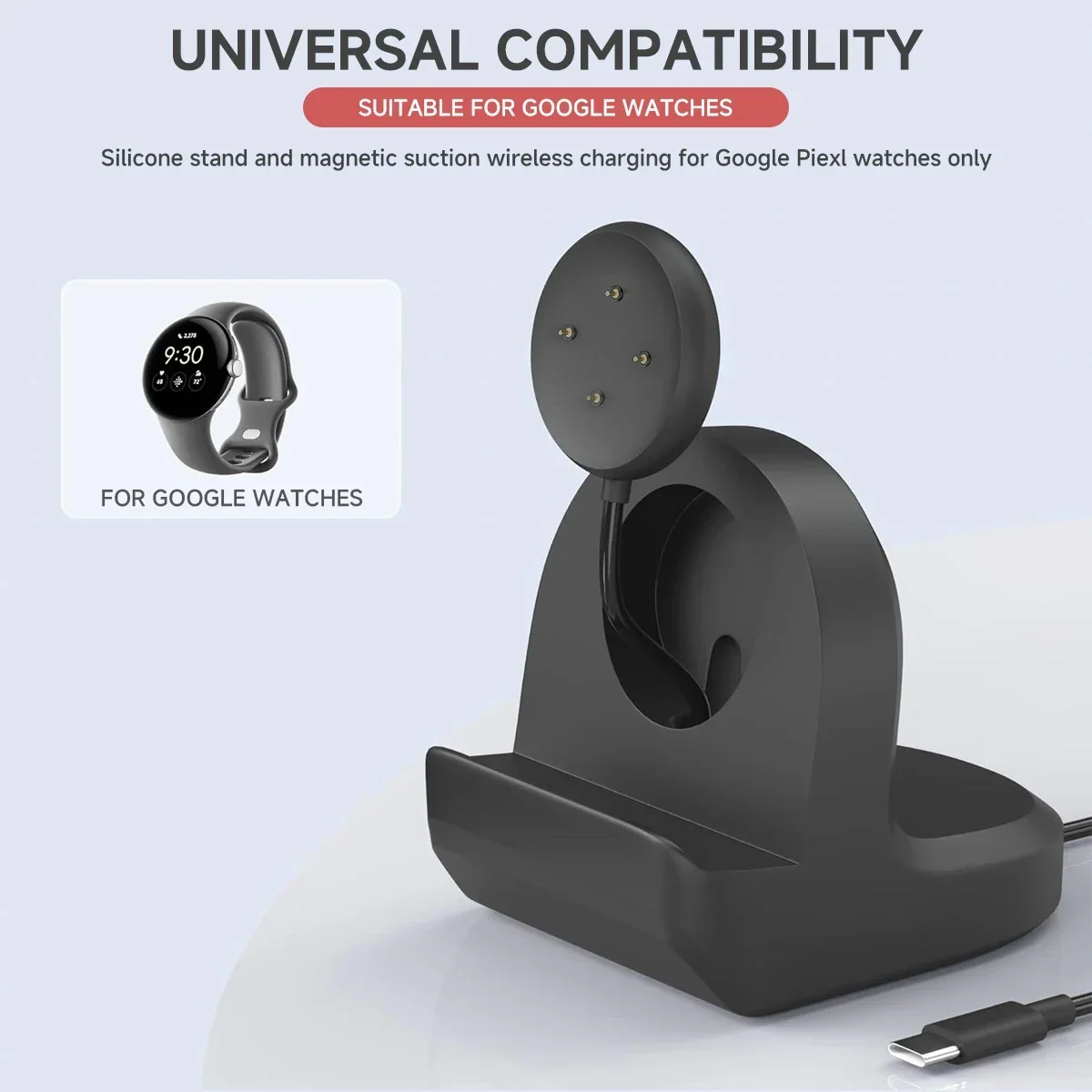 Soft Silicone Charger Cradle D - Watch Charging Dock avis et prix