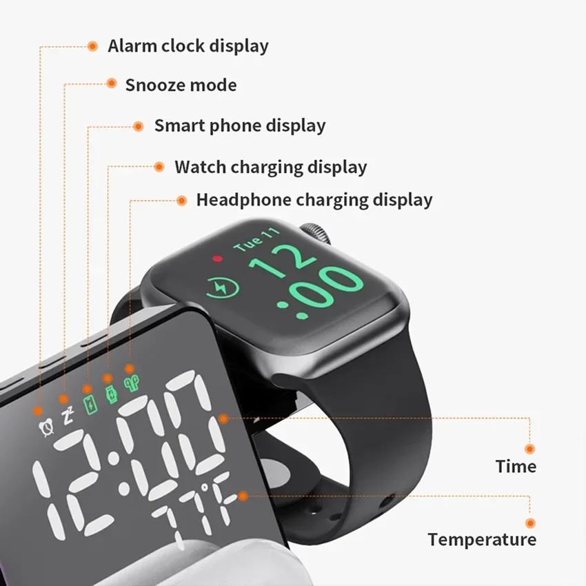Wireless Charger Alarm Clock S - Smartwatch Apple Watch avis et prix