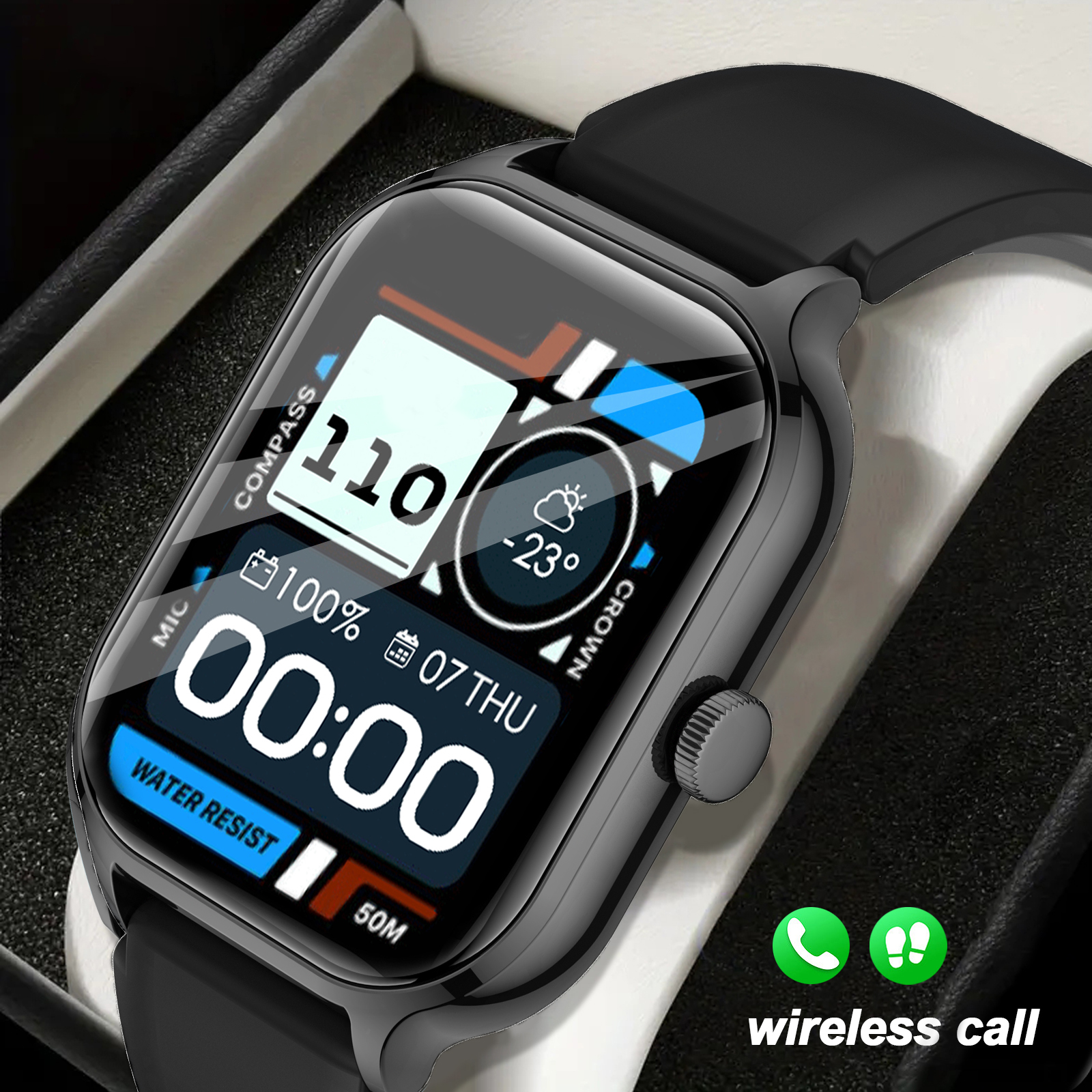 Smart watch, wireless calling  - Smartwatch Iphone Watches For Women avis et prix