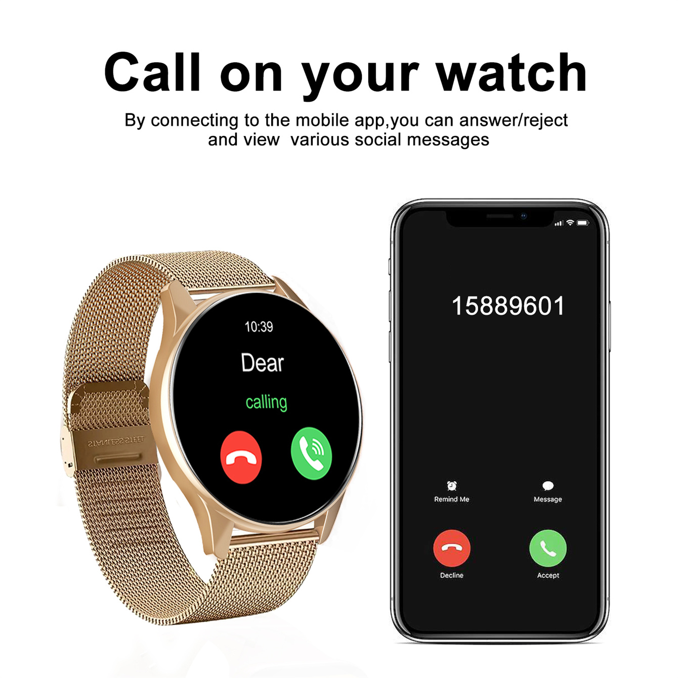Smart Watch, Wireless Call/Dia - Smartwatch Watches Wallpaper avis et prix