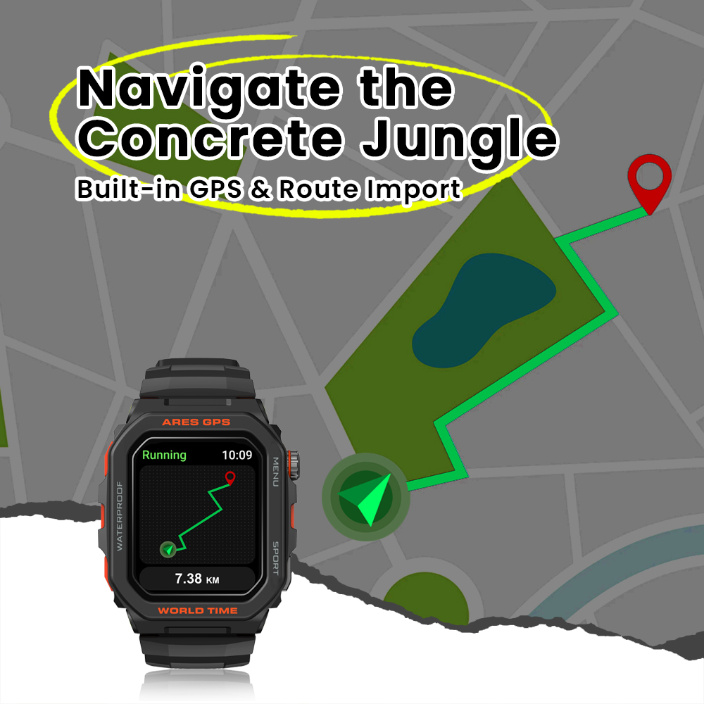 New Zeblaze Ares GPS Smart Wat - Watch Iwo avis et prix