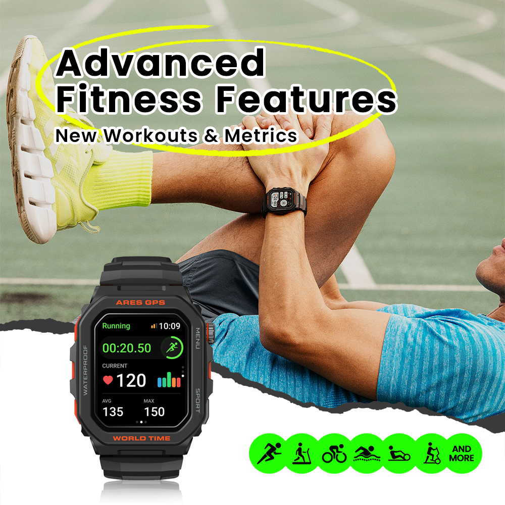 New Zeblaze Ares GPS Smart Wat - Watch Iwo avis et prix