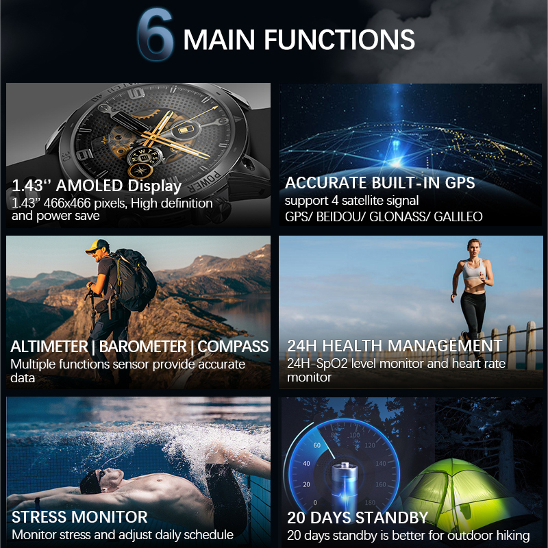NORTH EDGE Cross Fit 3 GPS Wat - Smartwatch Watches For Men With Gps avis et prix
