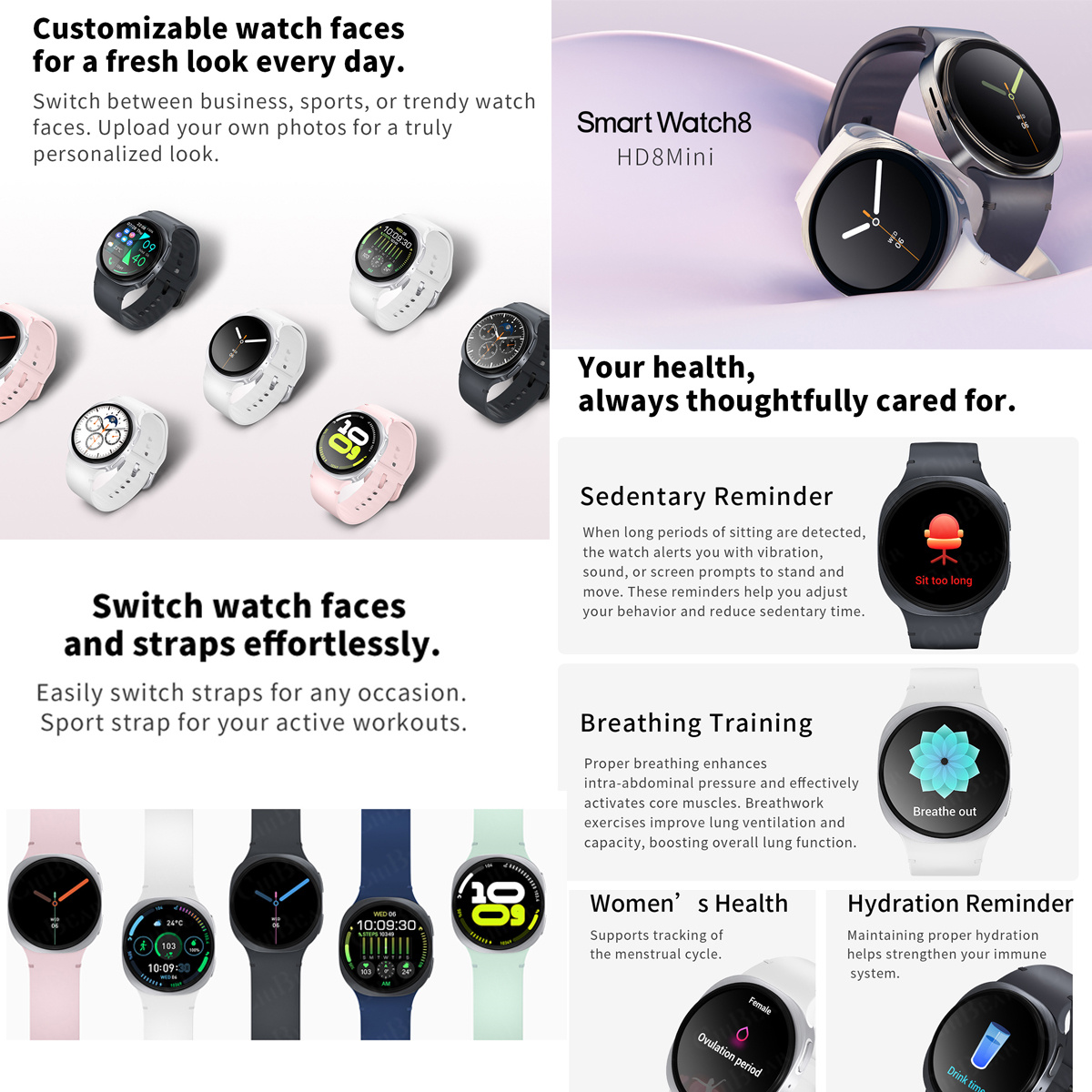 2026 New Watches 8 Mini GPS Tr - Smartwatch Watches For Men With Gps avis et prix