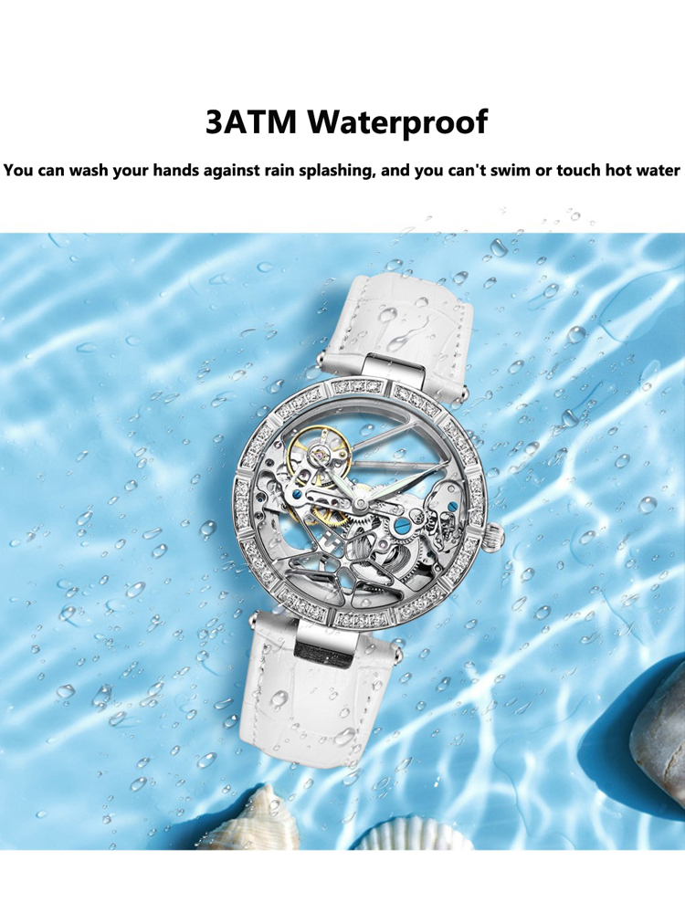 New Women's Watches Luxury Tou - Skeleton Mechanical Watch avis et prix