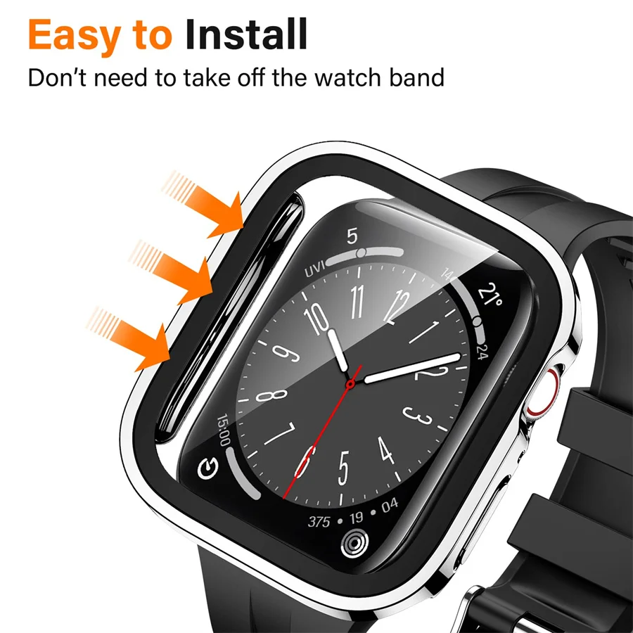 Glass+cover For Apple Watch ca - Watches Not Smartwatch avis et prix