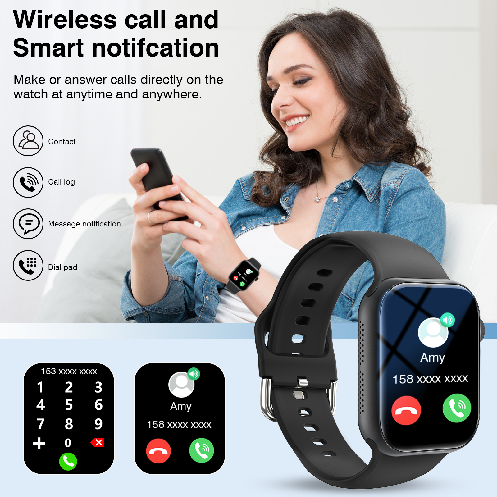 2026 New Smartwatch,2.01-inch  - Smartwatch Watches Wallpaper avis et prix