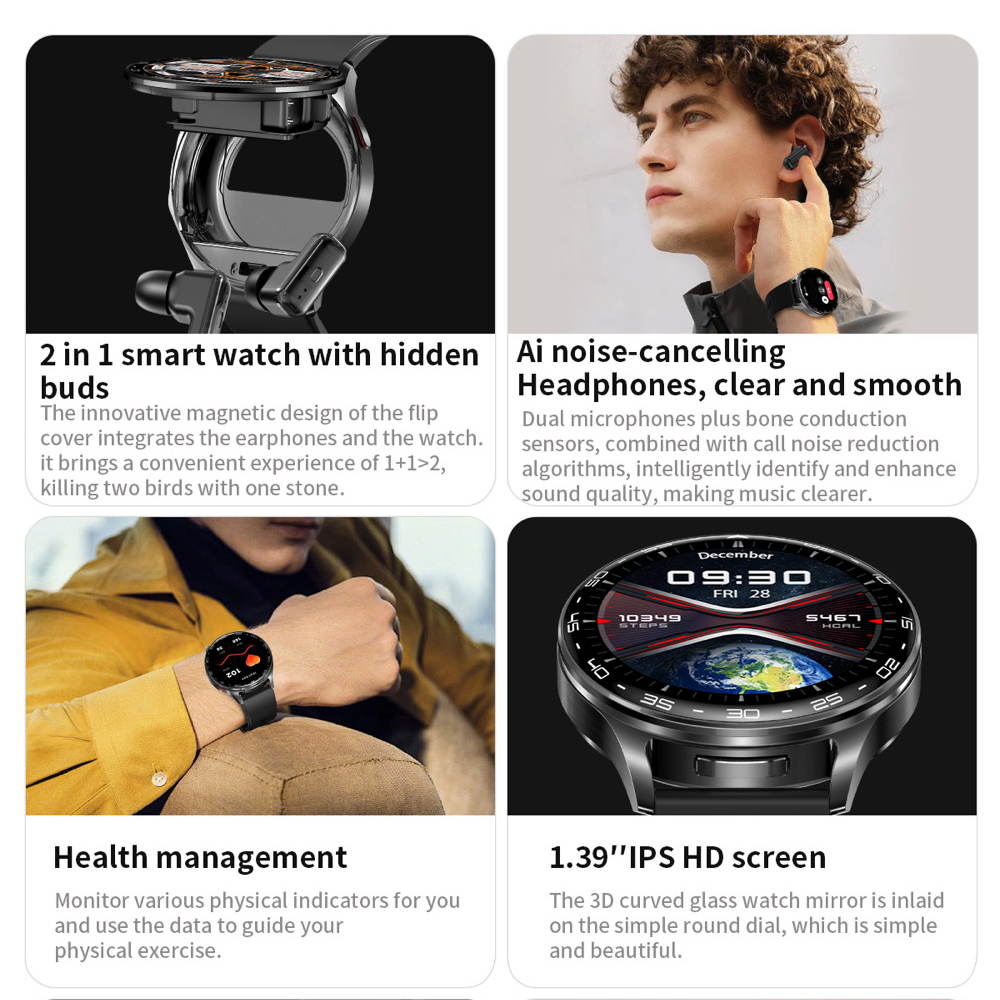 2 In 1 TWS Headset Smart Watch - Smartwatch Noise Watches For Men avis et prix