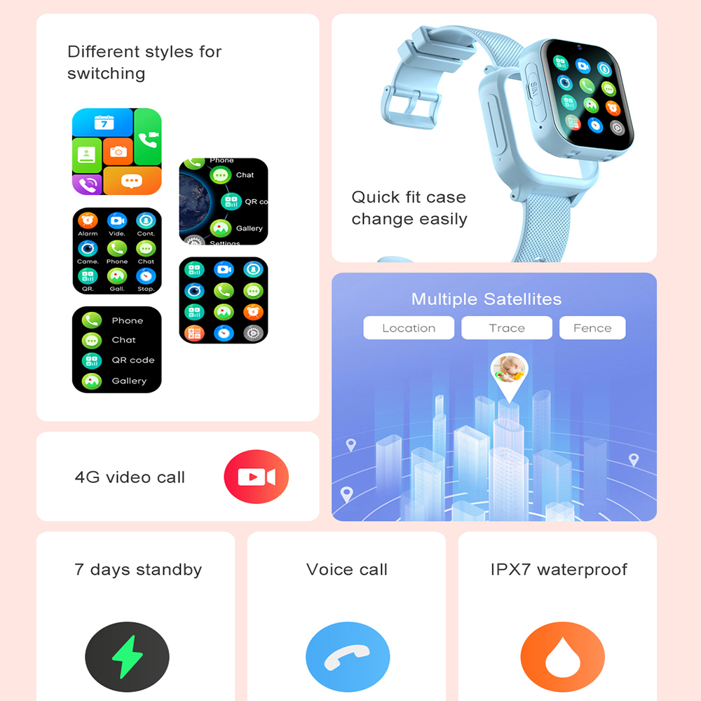 Smart Watch Kids 4G GPS WIFI V - Smartwatch Watches For Kid Boy With Gps avis et prix