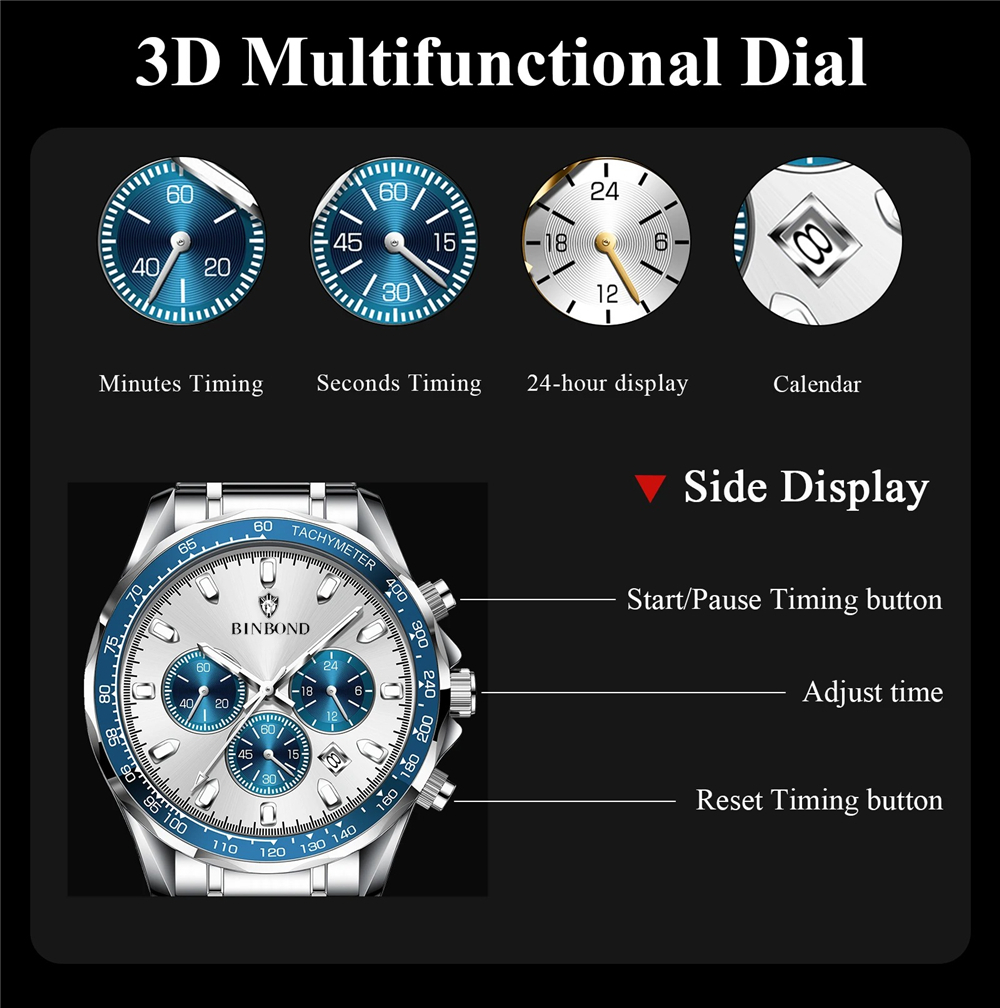 Sports New Men Chornograph Wat - Smartwatch Watches For Men Brands avis et prix