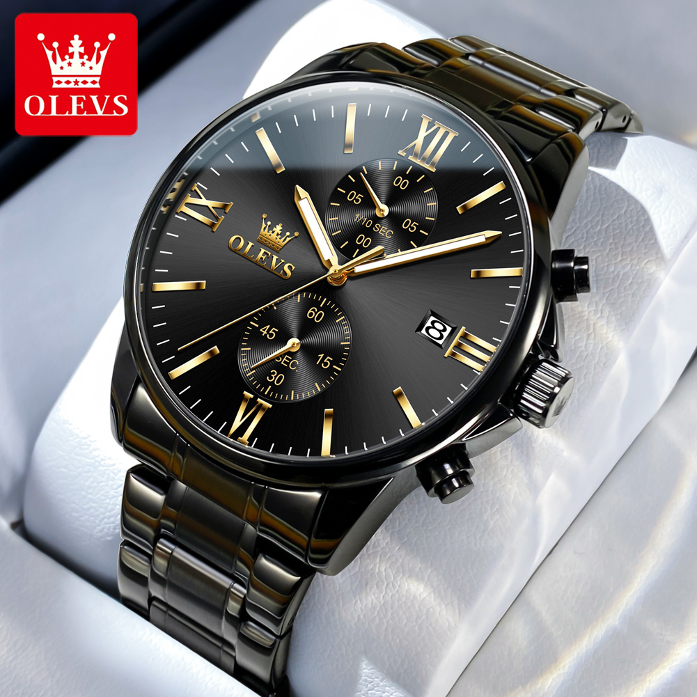 OLEVS 2886 Classic Black Quart - Smartwatch Watches For Men Brands avis et prix