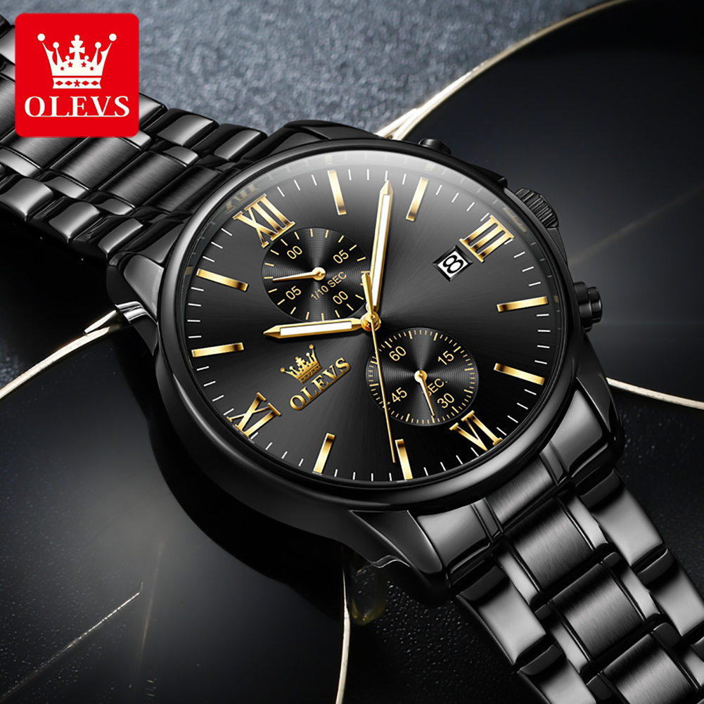 OLEVS 2886 Classic Black Quart - Smartwatch Watches For Men Brands avis et prix