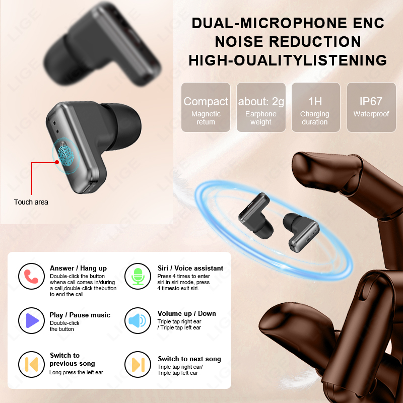 NEW Smart Watch Earphone Men T - Smartwatch Noise Watches For Men avis et prix