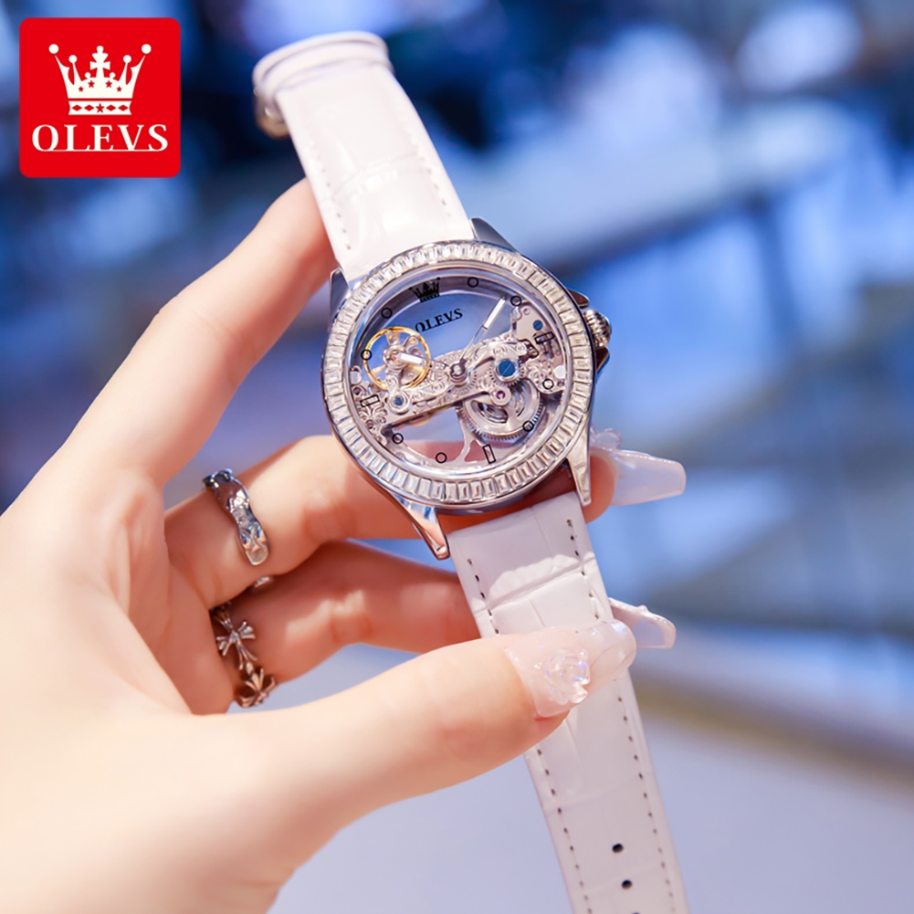 OLEVS 6699 Women's Watches Ful - Skeleton Mechanical Watch avis et prix