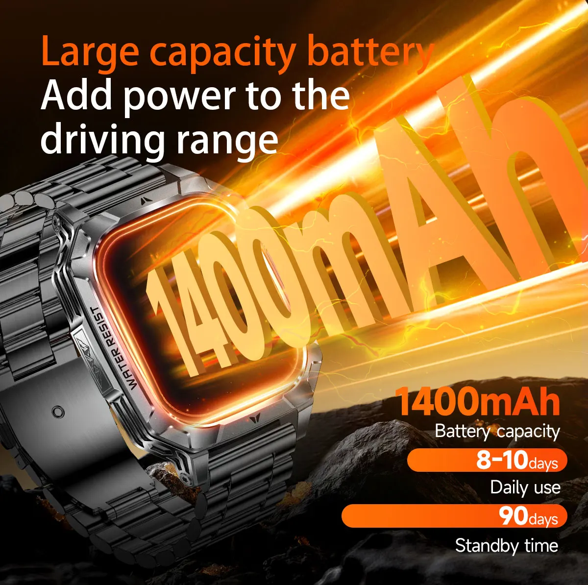 2026 New Built-in 1400mAh Supe - Smartwatch Watches For Men With Gps avis et prix