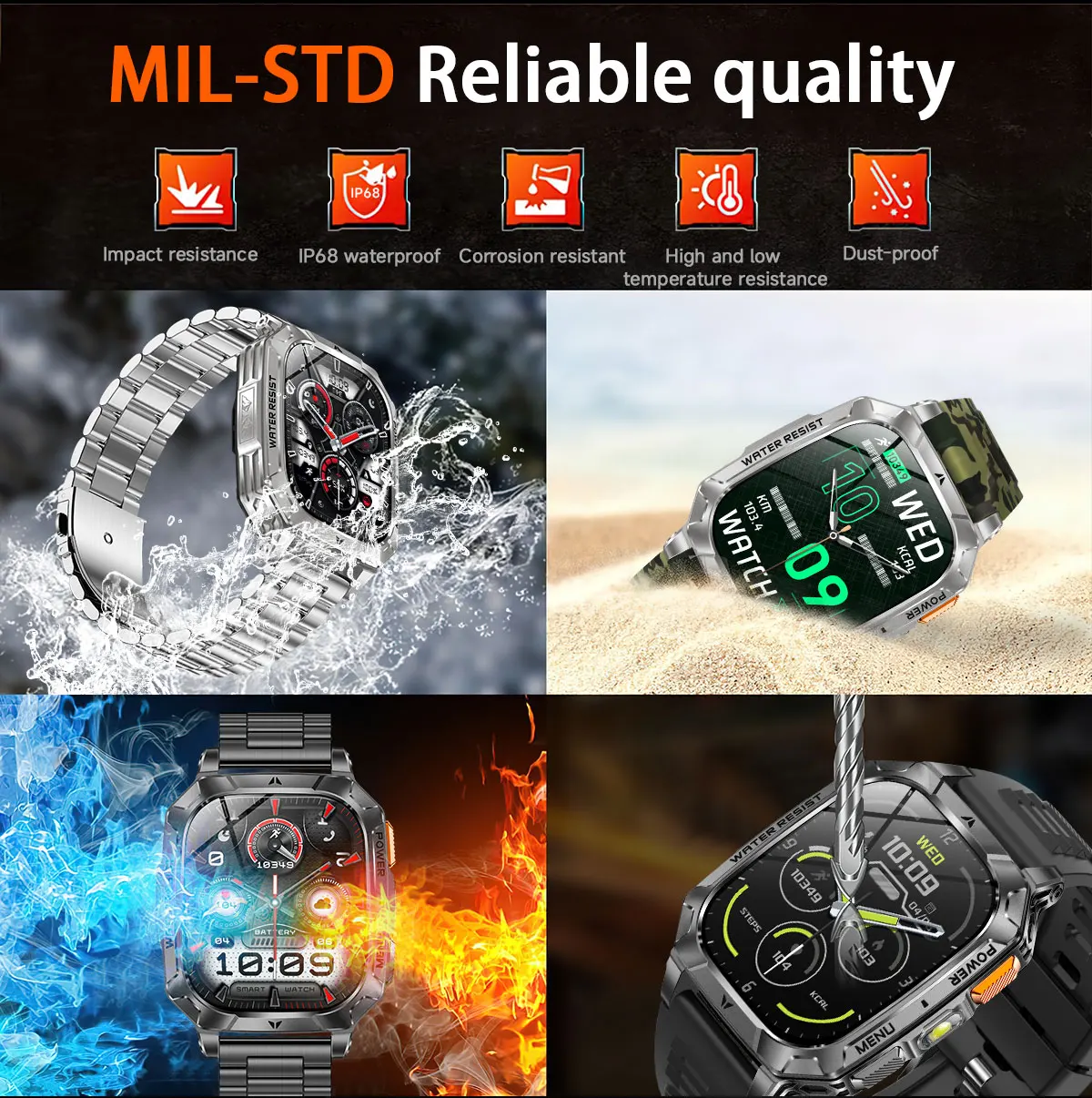 2026 New Built-in 1400mAh Supe - Smartwatch Watches For Men With Gps avis et prix