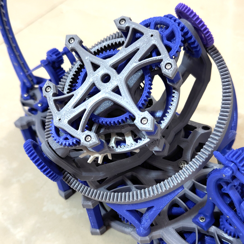 Random color 3d print tourbill - Skeleton Mechanical Watch avis et prix