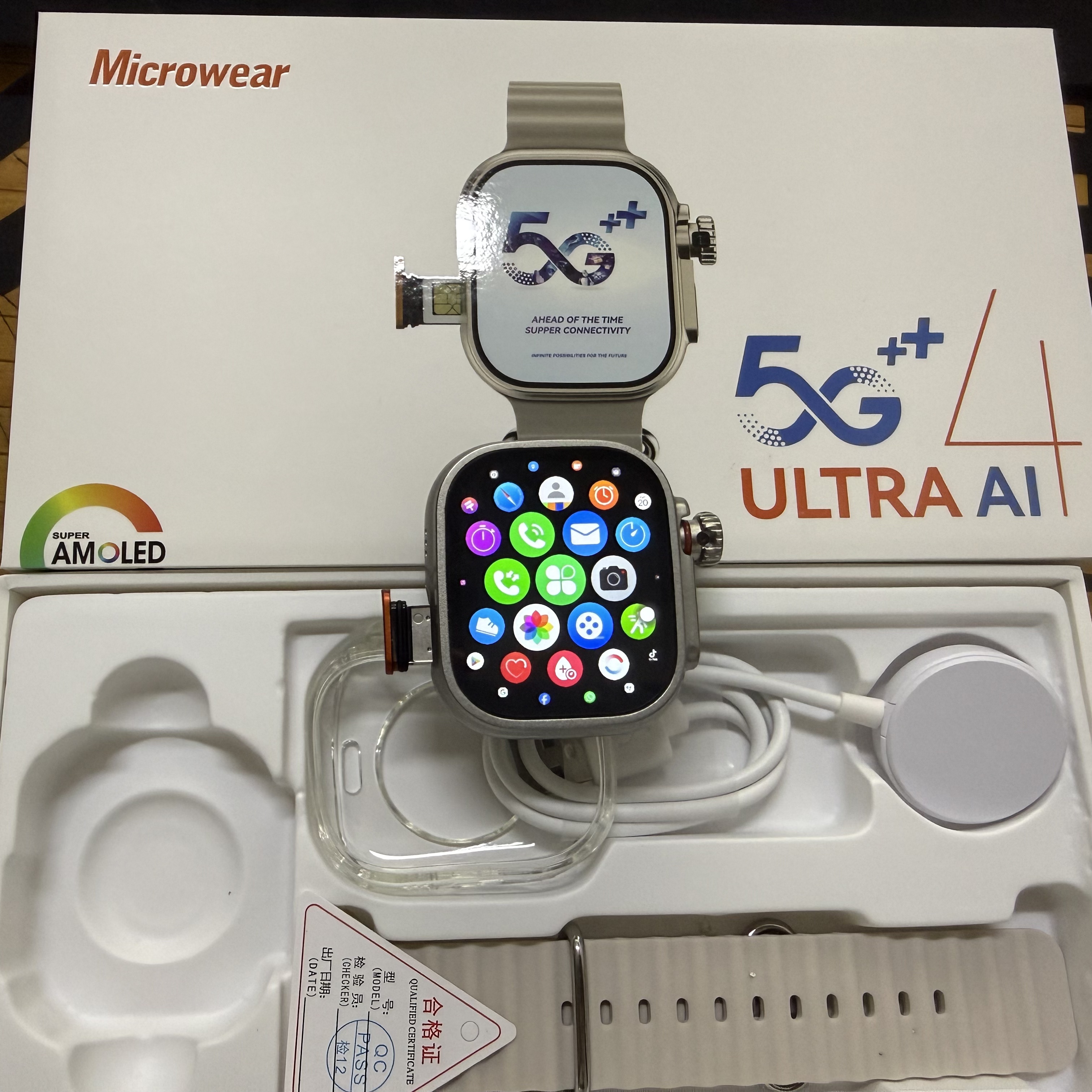 Microwear Ultra Ai4 Smartwatch - Smartwatch Watches For Men With Gps avis et prix