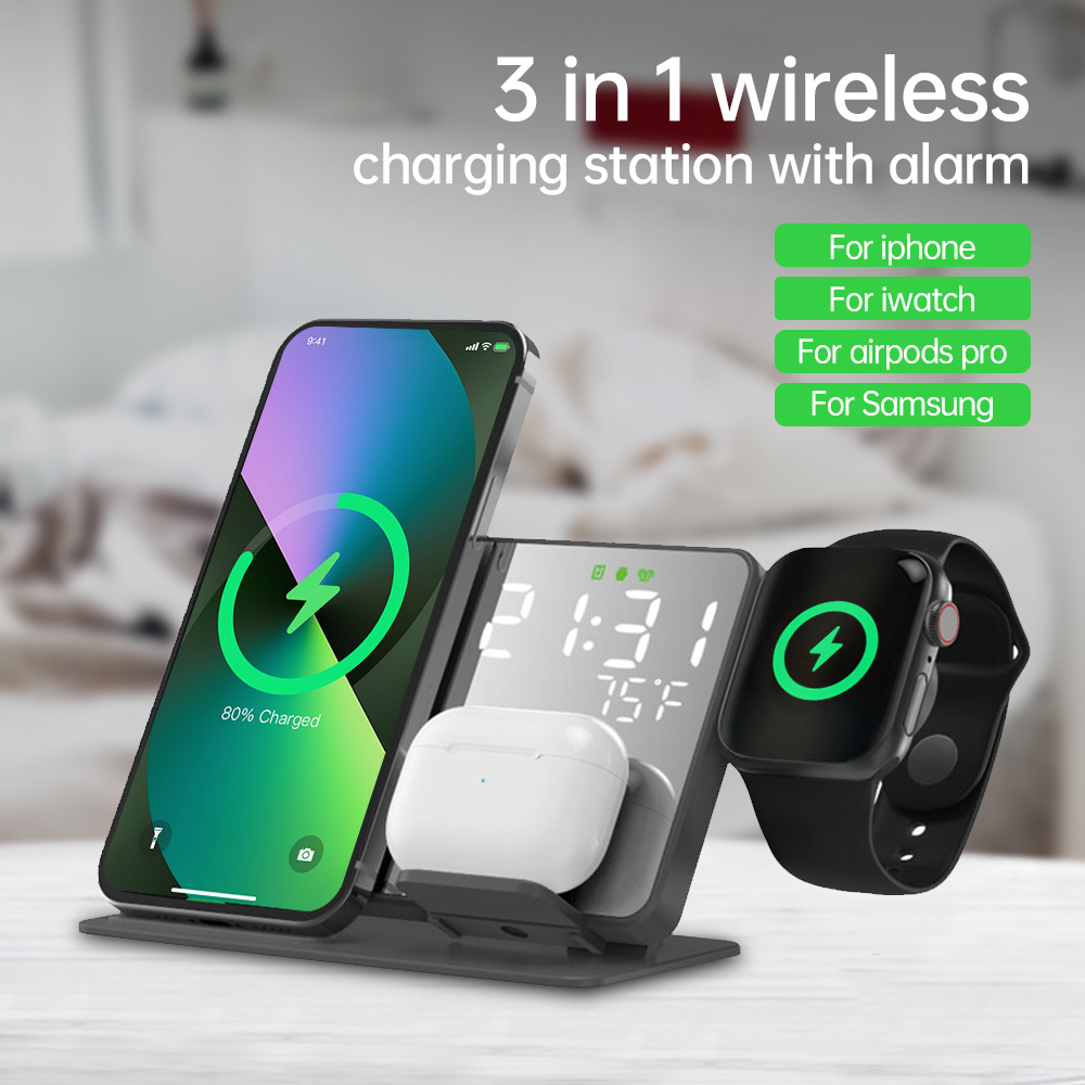 3 in 1 Wireless Charger For iP - Smartwatch Apple Watch avis et prix