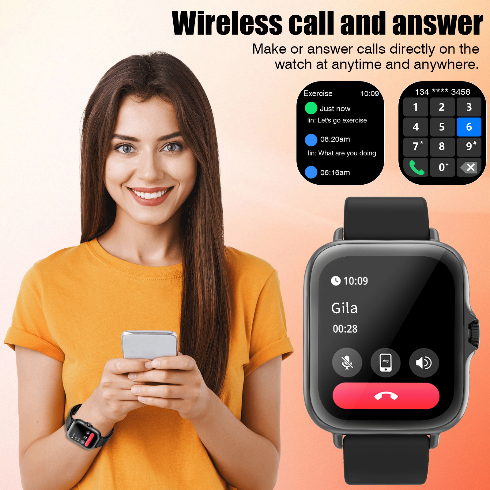Smart Watch, Wireless Call/Dia - Smartwatch Iphone Watches For Women avis et prix