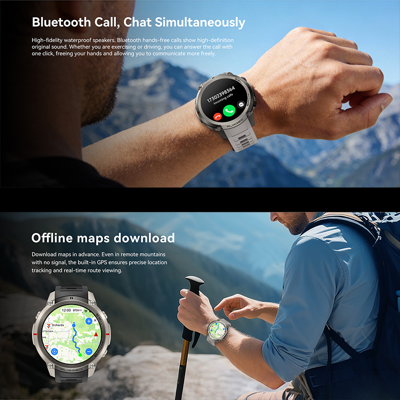 Global Six Satellite GPS Posit - Smartwatch Watches For Men With Gps avis et prix