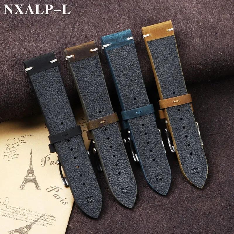 Vintage Oil Wax Leather Watch  - Nato Strap Nylon avis et prix