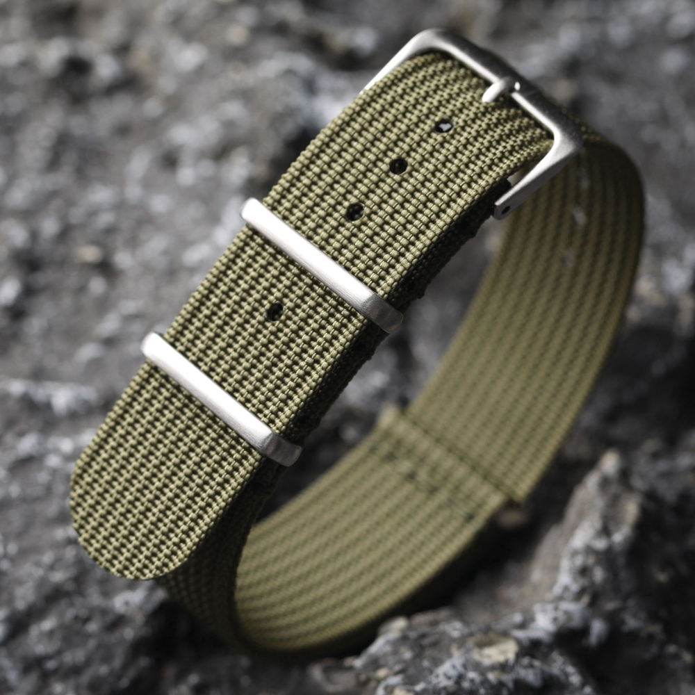 New Ribbed Nylon Watchband Nyl - Nato Strap Nylon avis et prix