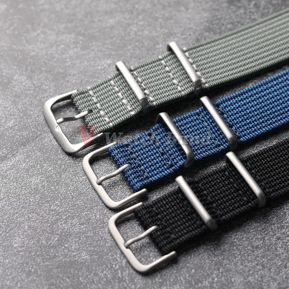 New Ribbed Nylon Watchband Nyl - Nato Strap Nylon avis et prix