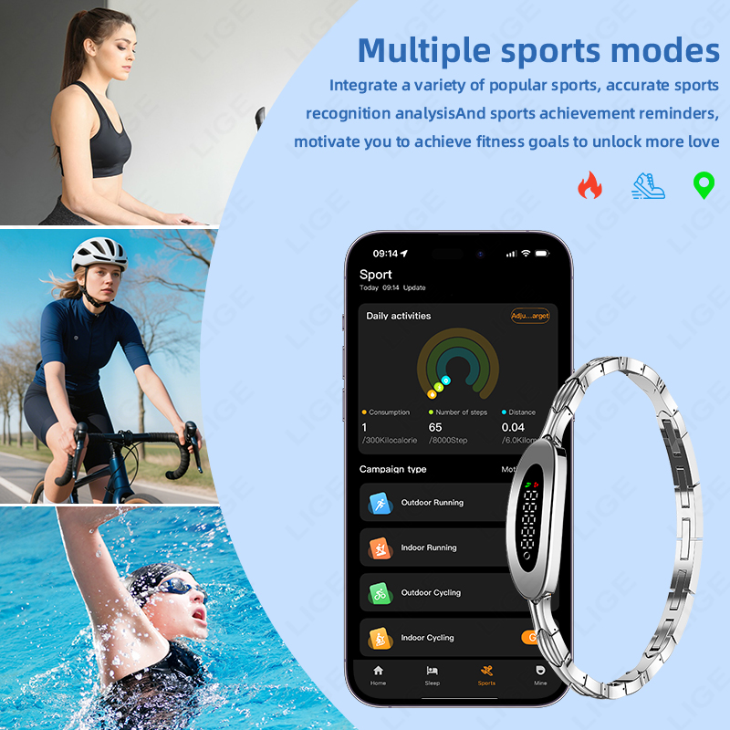 LIGE Women Smart Bracelet Hear - Couple Watches Smartwatch avis et prix