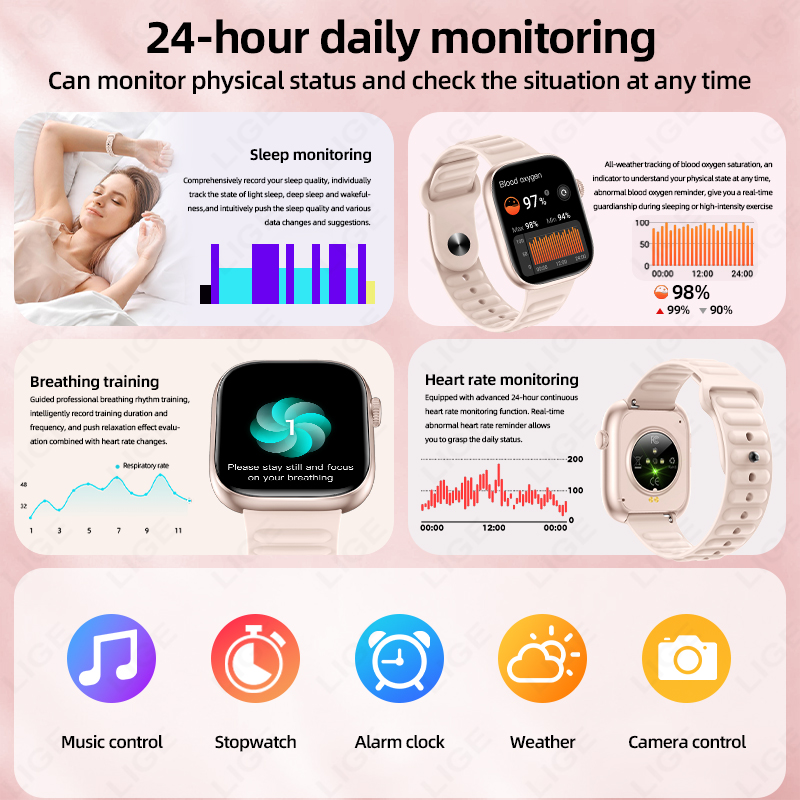 LIGE 2026 NEW Smart Watch Hear - Couple Watches Smartwatch avis et prix