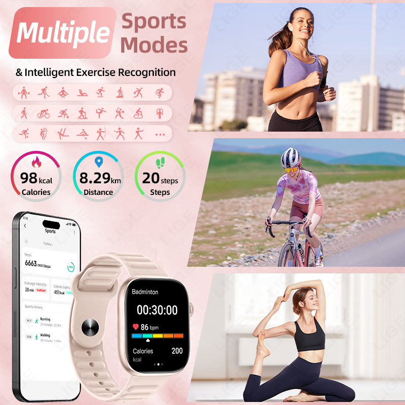 LIGE 2026 NEW Smart Watch Hear - Couple Watches Smartwatch avis et prix