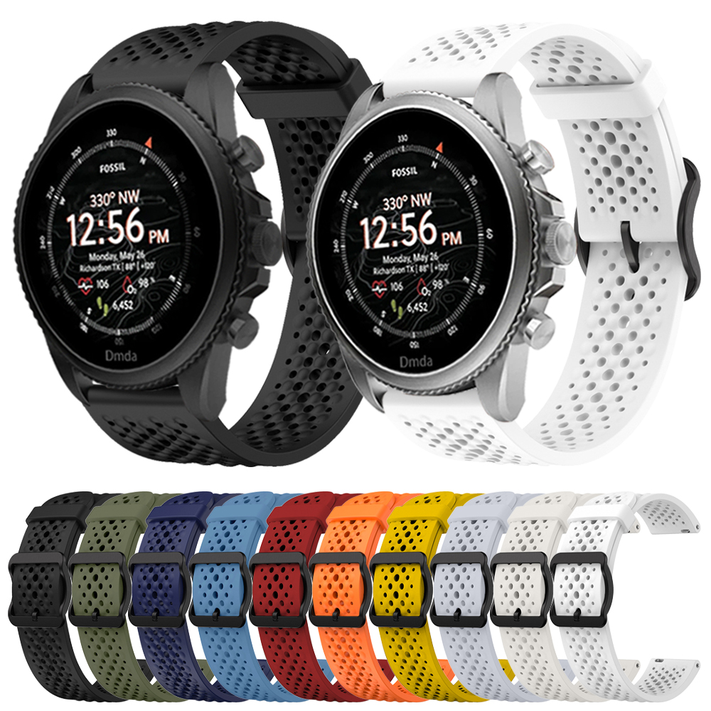 22mm Watch Sports Silicone Str - Fossil Watches Smartwatch Gen 6 avis et prix