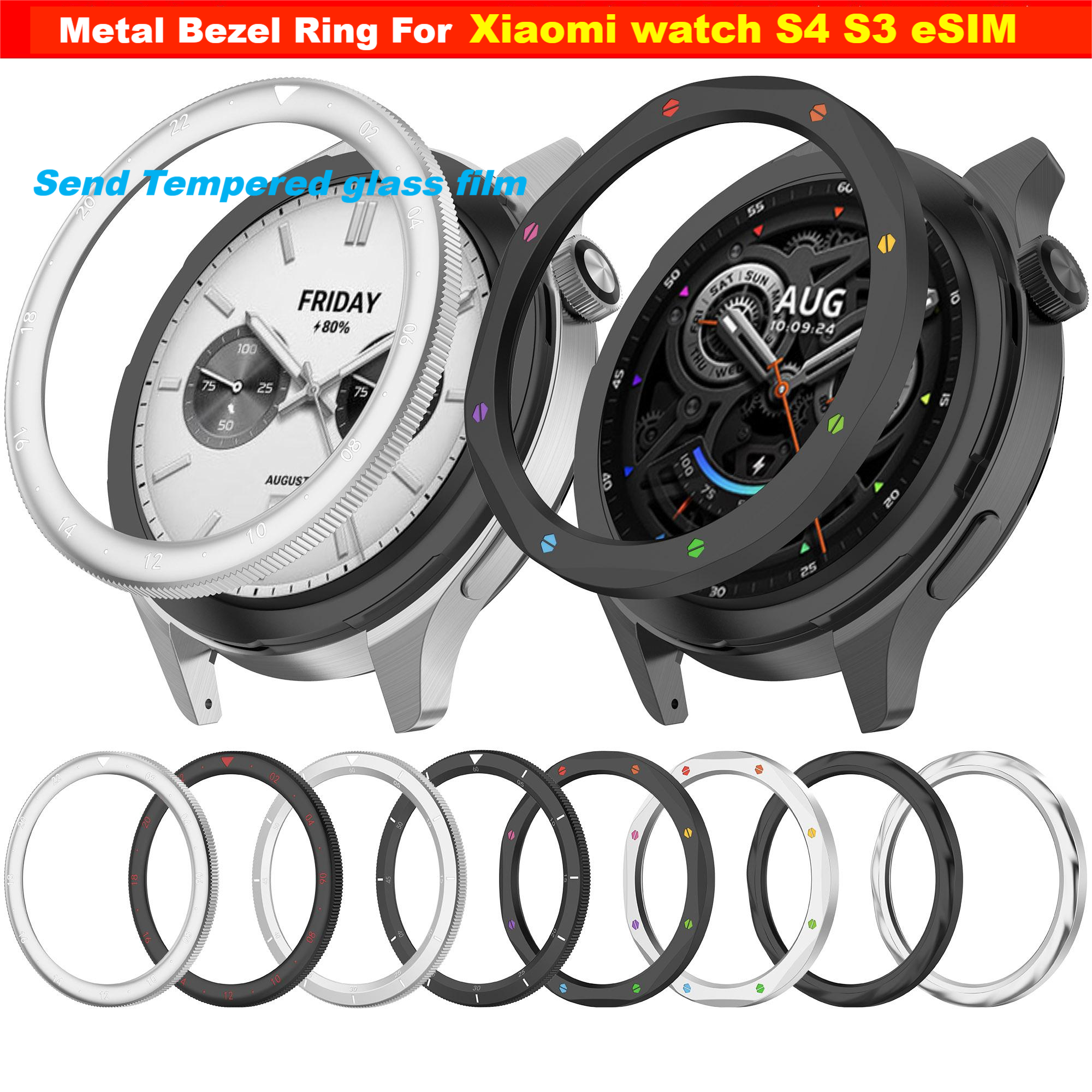 Metal Bezel Ring For Xiaomi Wa - Watch Esim avis et prix