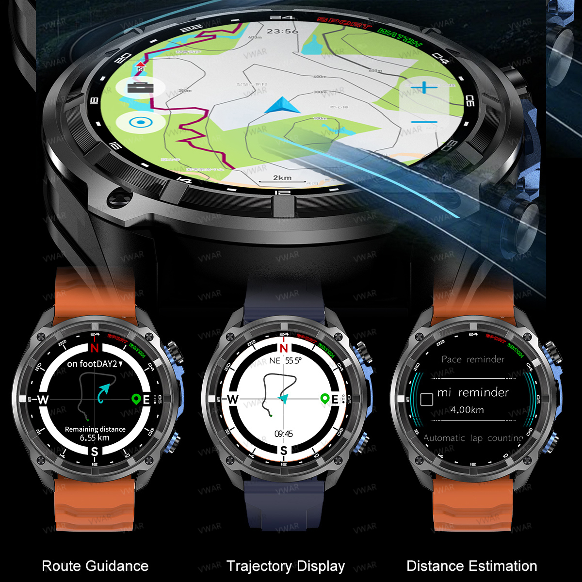 VWAR Offline Maps Smart Watch  - Watch Vs Amazfit avis et prix
