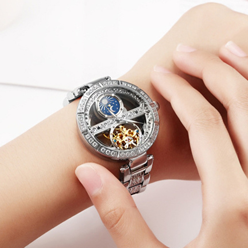 Ladies Watch Automatic Woman L - Skeleton Mechanical Watch avis et prix
