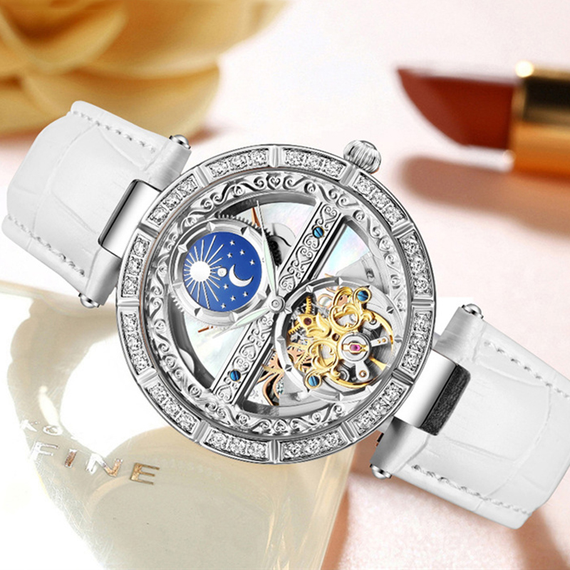 Ladies Watch Automatic Woman L - Skeleton Mechanical Watch avis et prix