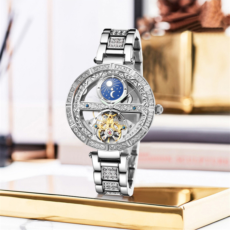 Ladies Watch Automatic Woman L - Skeleton Mechanical Watch avis et prix