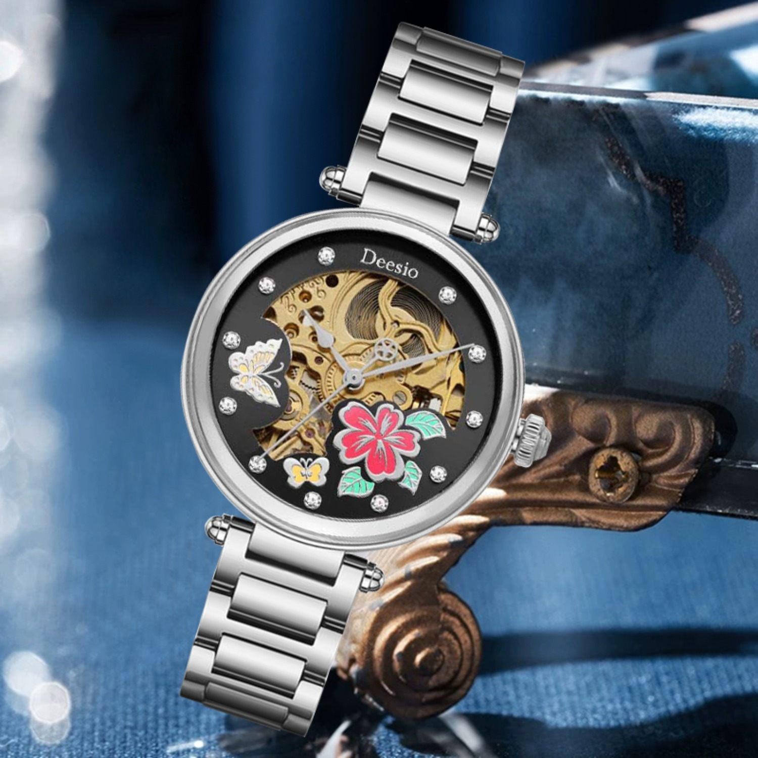 Deesio Butterfly Skeleton Dial - Skeleton Mechanical Watch avis et prix