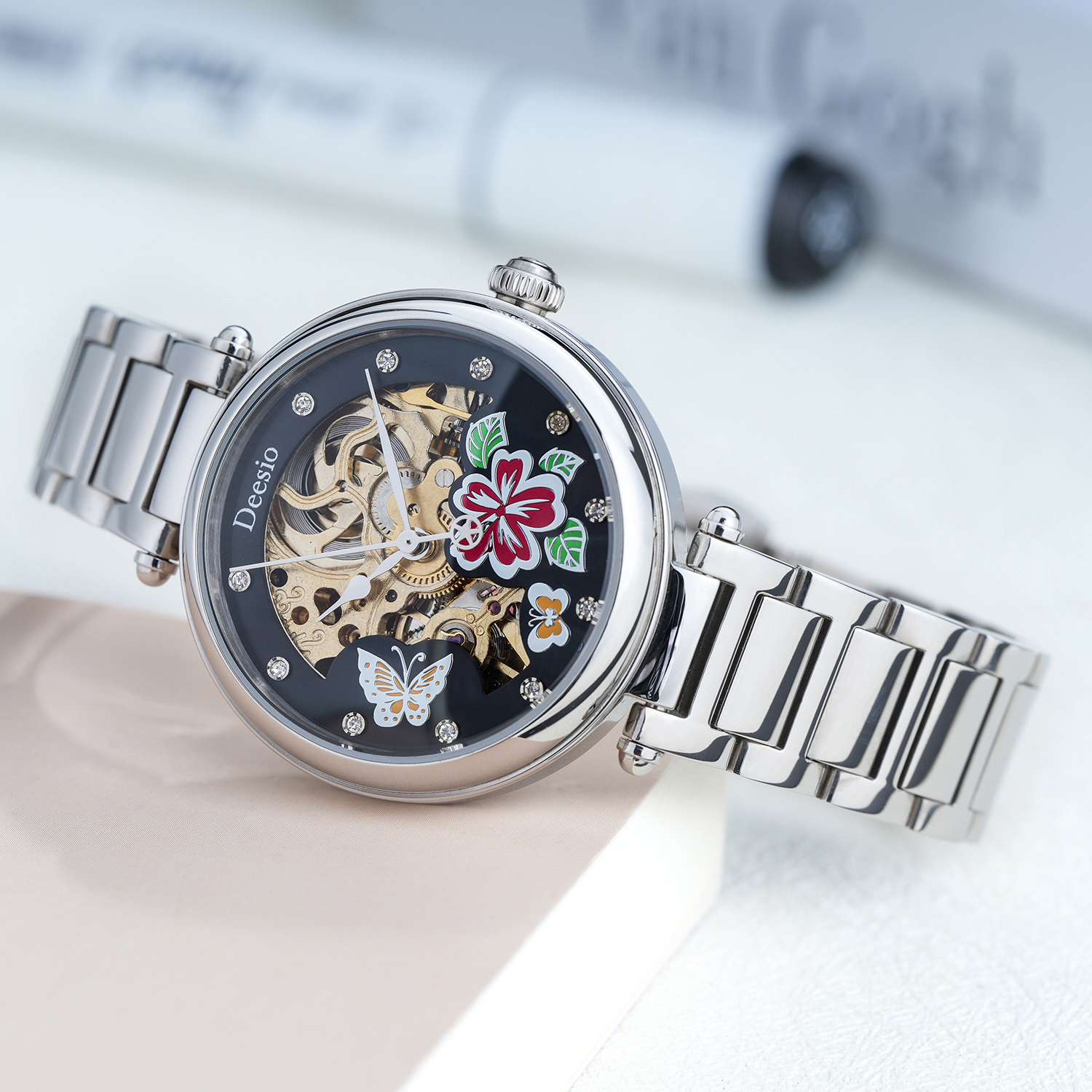 Deesio Butterfly Skeleton Dial - Skeleton Mechanical Watch avis et prix