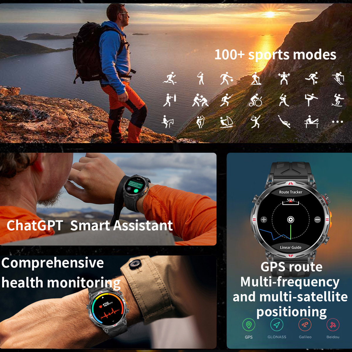 Swimming Waterproof Smart Watc - Watch Vs Amazfit avis et prix