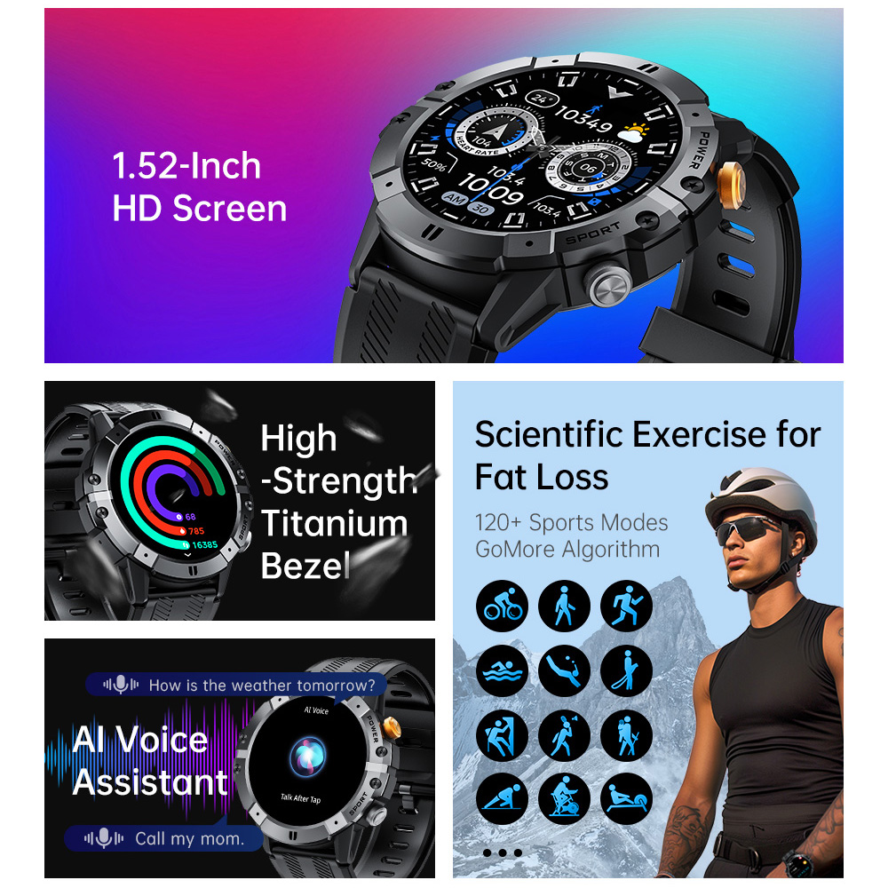 Outdoor Military Smart Watch B - Watch Iwo avis et prix